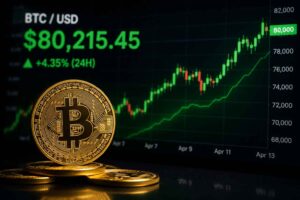 Bitcoin ylitti jälleen 80 000 dollarin rajan – markkinoilla näkyy vahvistuva riskinottohalu