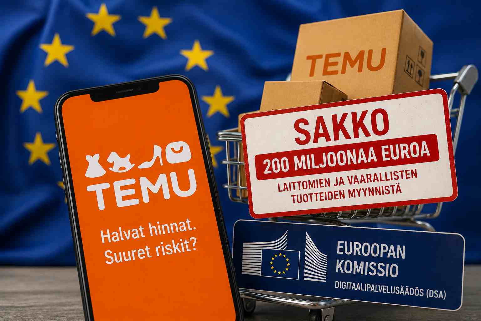 EU sakottaa Temua