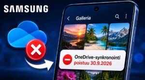 Samsung poistaa OneDrive-integraation Galaxy Gallerysta syyskuussa 2026