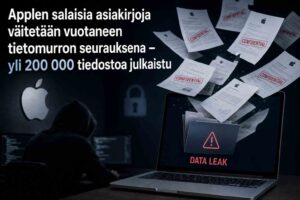 Applen salaisia asiakirjoja väitetään vuotaneen tietomurron seurauksena – yli 200 000 tiedostoa julkaistu