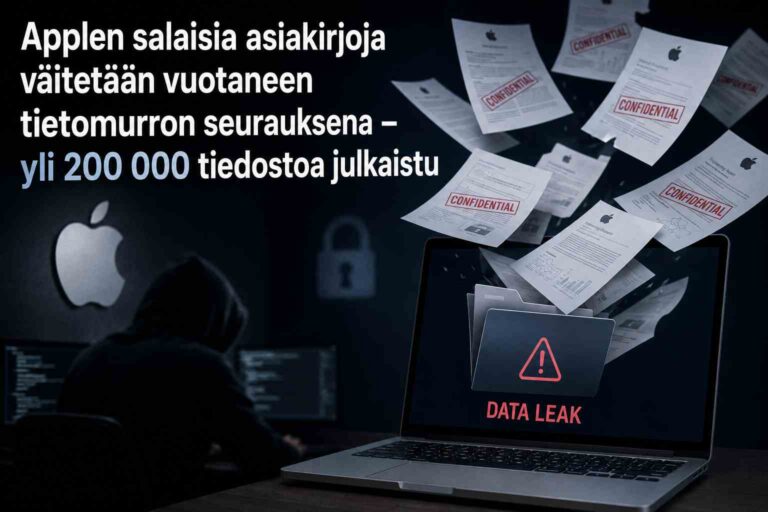 Applen asiakirjat vuodettu