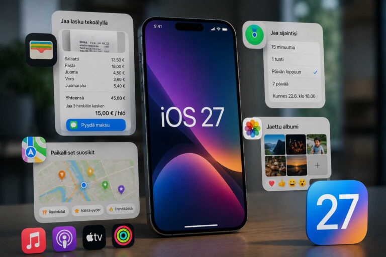 iOS uudistuksia