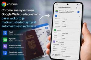 Chrome saa syvemmän Google Wallet -integraation – passi, ajokortti ja matkustustiedot täyttyvät automaattisesti mobiilissa