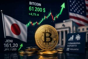 Bitcoin nousi takaisin yli 61 000 dollarin – markkinat seuraavat keskuspankkeja ja työllisyyslukuja
