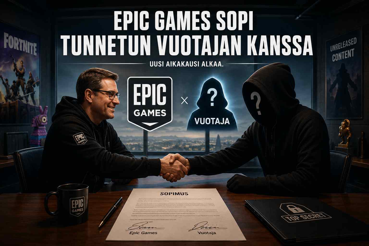Epic Gamesin sovinto vuotajan kanssa