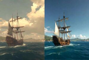 Modi poistaa Assassin’s Creed Black Flag Resyncedin keltaisen värisuotimen – lopputulos näyttää huomattavasti luonnollisemmalta