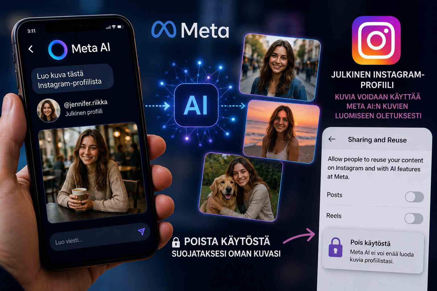 Metan Muse luo kuvia Instagramista