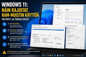 Windows 11: Näin voit rajoittaa käyttöjärjestelmän käyttämän RAM-muistin määrää