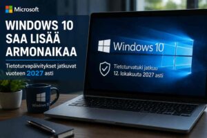 Microsoft jatkaa Windows 10 tietoturvatukea odotettua pidempään